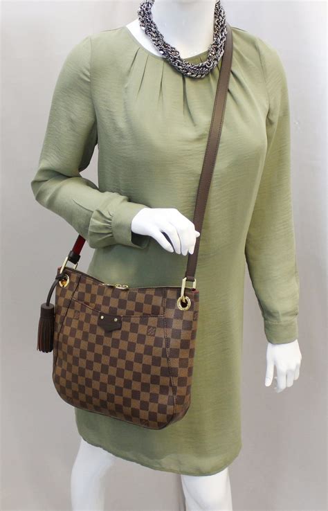 lv crossbody damier ebene|louis vuitton checkered tote bag.